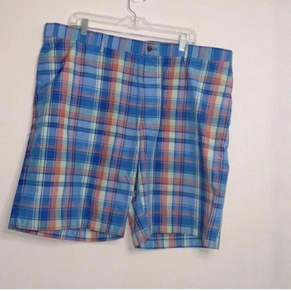 💕Jack Nicklaus Blue Plaid Golf Casual Shorts